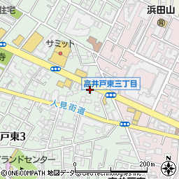 株式会社一条工務店　浜田山展示場周辺の地図
