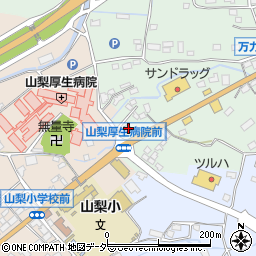 山梨正徳寺郵便局周辺の地図