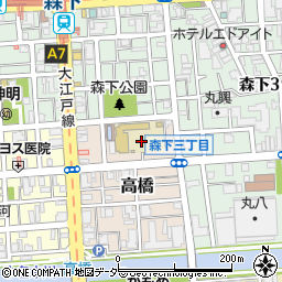 東京都江東区高橋14周辺の地図