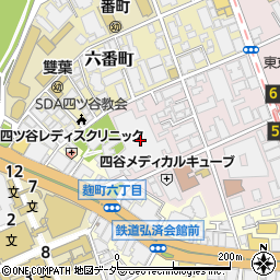 東京都千代田区二番町8-8周辺の地図