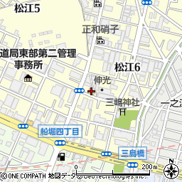 セブンイレブン江戸川松江６丁目周辺の地図