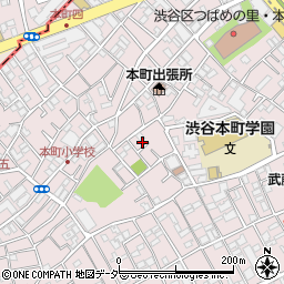 東京都渋谷区本町4丁目周辺の地図