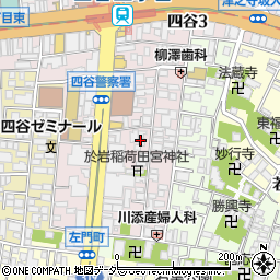 東京都新宿区左門町11周辺の地図