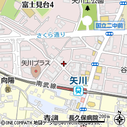 ＮＦコーポ矢川周辺の地図