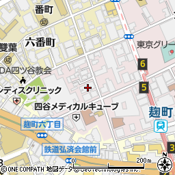 東京都千代田区二番町8-1周辺の地図