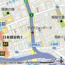 東京都中央区日本橋本町1丁目周辺の地図