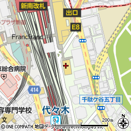 サイコバニー　高島屋新宿店周辺の地図