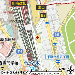 サイコバニー　高島屋新宿店周辺の地図