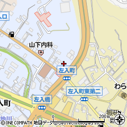 東京都八王子市左入町447周辺の地図