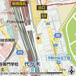 タカノフルーツパーラー 新宿高島屋店周辺の地図