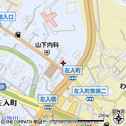 東京都八王子市左入町443周辺の地図