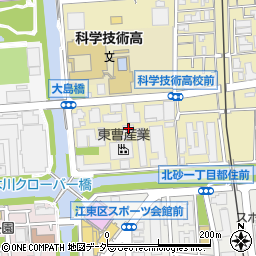 東曹産業東京工場周辺の地図