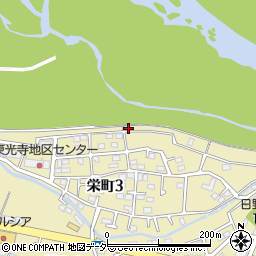 東京都日野市栄町周辺の地図