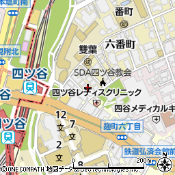 東京都千代田区六番町13-5周辺の地図