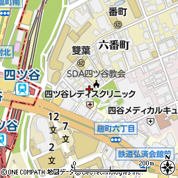 東京都千代田区六番町13-13周辺の地図