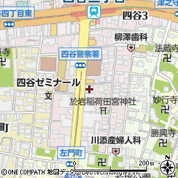 東京都新宿区左門町12周辺の地図