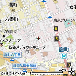 東京都千代田区二番町6-8周辺の地図