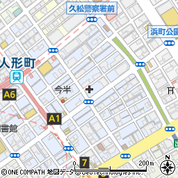 東京都中央区日本橋人形町2丁目21-4周辺の地図