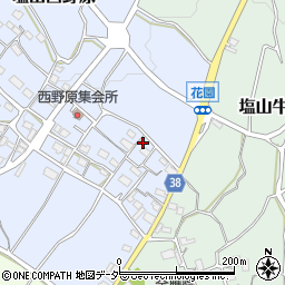 山梨県甲州市塩山西野原407周辺の地図