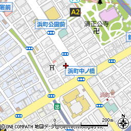 東京都中央区日本橋浜町2丁目21-5周辺の地図