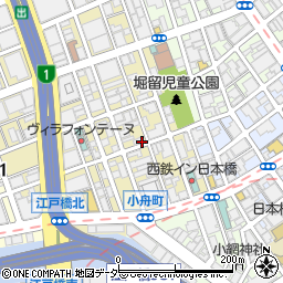 日本橋小舟町パーキングメーター６周辺の地図