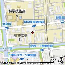 東京都江東区大島1丁目周辺の地図