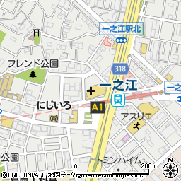 江戸川区　コミュニティプラザ一之江周辺の地図