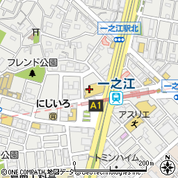 江戸川区　コミュニティプラザ一之江周辺の地図