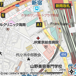ソニー生命保険株式会社　新宿ライフプランナーセンター第２支社周辺の地図