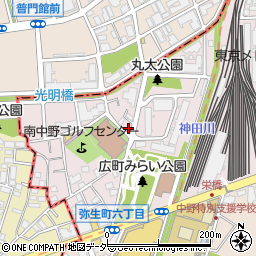 東京都中野区弥生町6丁目5-8周辺の地図