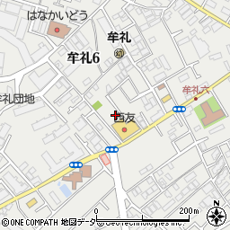 西友三鷹牟礼店駐車場周辺の地図