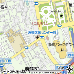 新宿区立角筈図書館周辺の地図