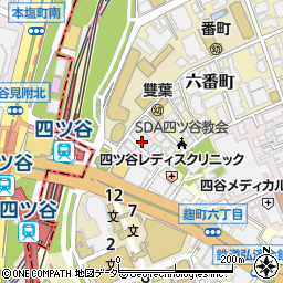 東京都千代田区六番町13-2周辺の地図