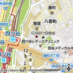 東京都千代田区六番町13周辺の地図