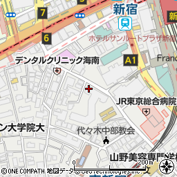 セブンイレブン渋谷代々木２丁目店周辺の地図