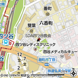 東京都千代田区六番町11-12周辺の地図