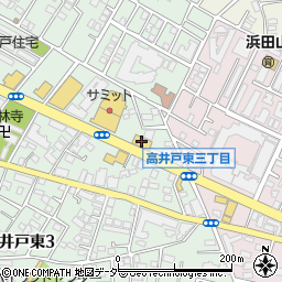 東日本三菱自動車販売（株）高井戸店周辺の地図