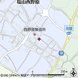 山梨県甲州市塩山西野原398周辺の地図