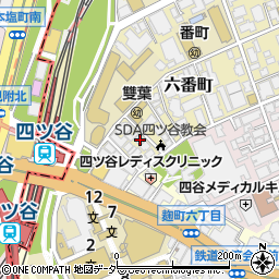 東京都千代田区六番町13-11周辺の地図