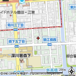 東京都江東区森下5丁目周辺の地図