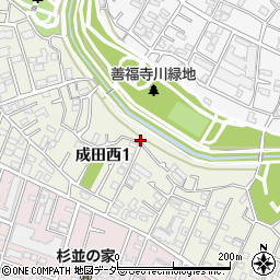 善福寺川周辺の地図