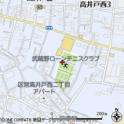 東京都杉並区高井戸西2丁目14周辺の地図