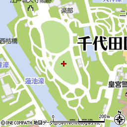 江戸城跡周辺の地図