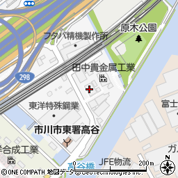 田中貴金属工業株式会社　市川工場周辺の地図