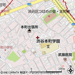 本町公園トイレ周辺の地図