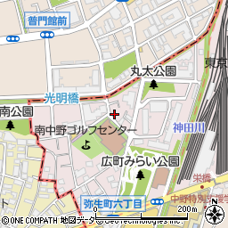 東京都中野区弥生町6丁目5-12周辺の地図