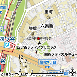 東京都千代田区六番町11-9周辺の地図