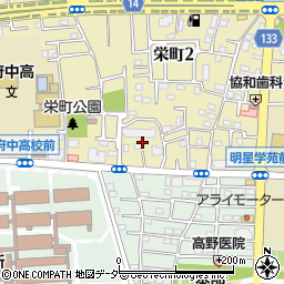 東京都府中市栄町2丁目3周辺の地図