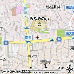 西京信用金庫南中野支店周辺の地図