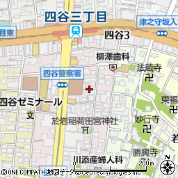 東京都新宿区左門町8周辺の地図